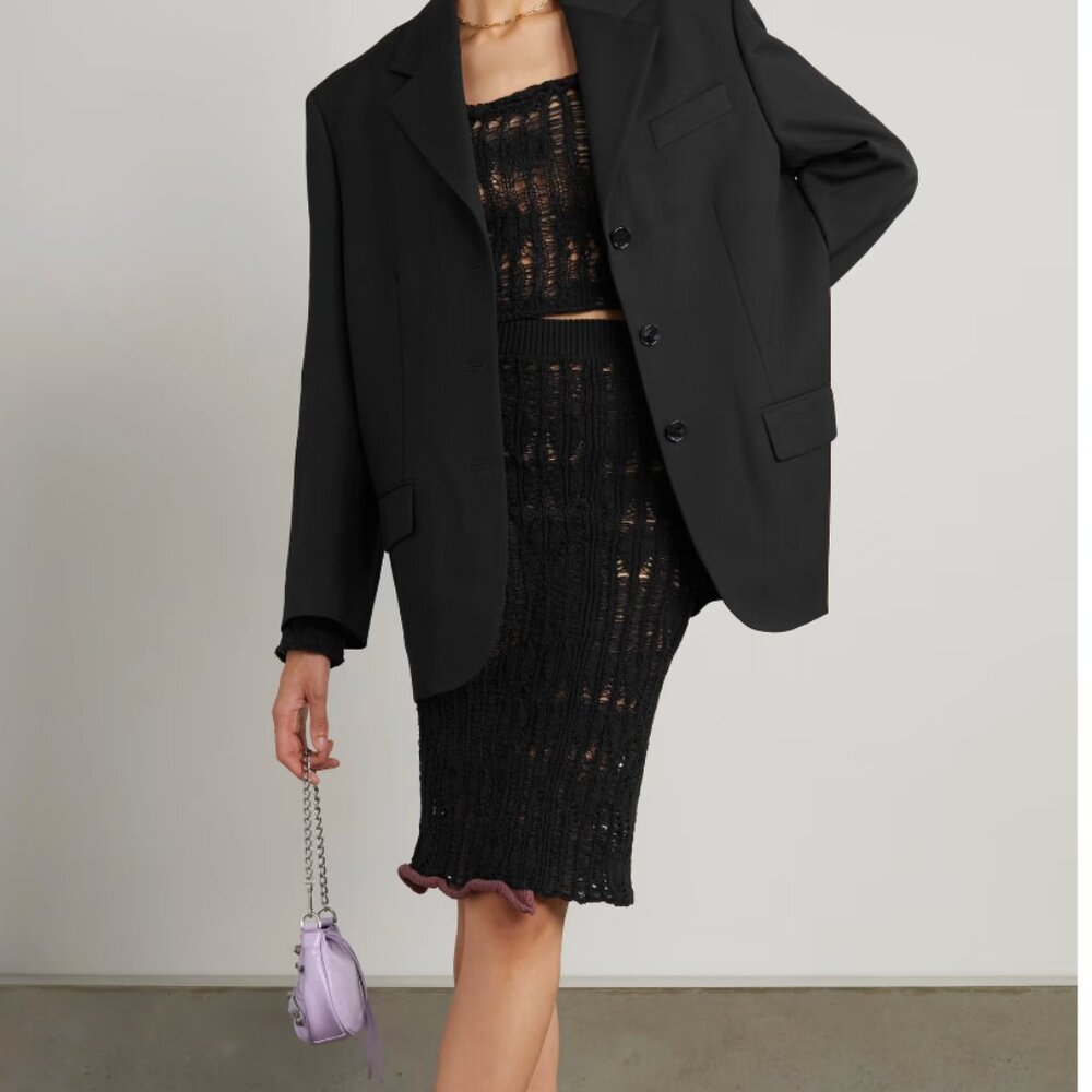 Acne Studios Blazer Jacket Button Down Recycled P… - image 1